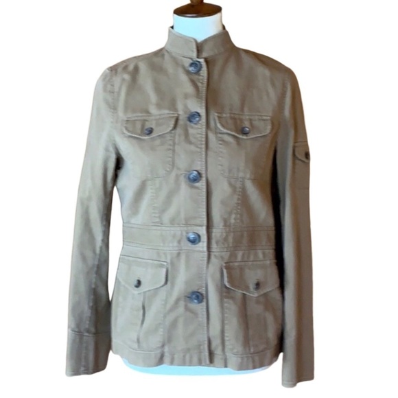 Lauren light brown safari style jacket Size Small - Picture 1 of 13